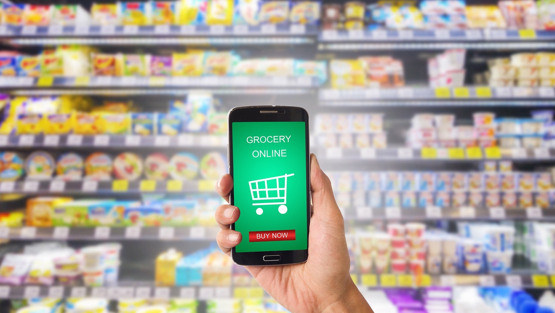 Mobile shopping. Online grocery shopping. E-grocery. Grocery delivery software. Grocery mobile Wallpaper.